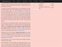 Tablet Screenshot of ourbabynames.co.uk